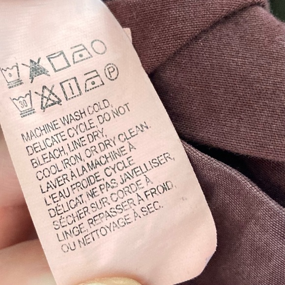 Lucky Brand Utility Cargo Jacket Womens Large Burgundy Cotton Zip And Buttons - Picture 13 of 14